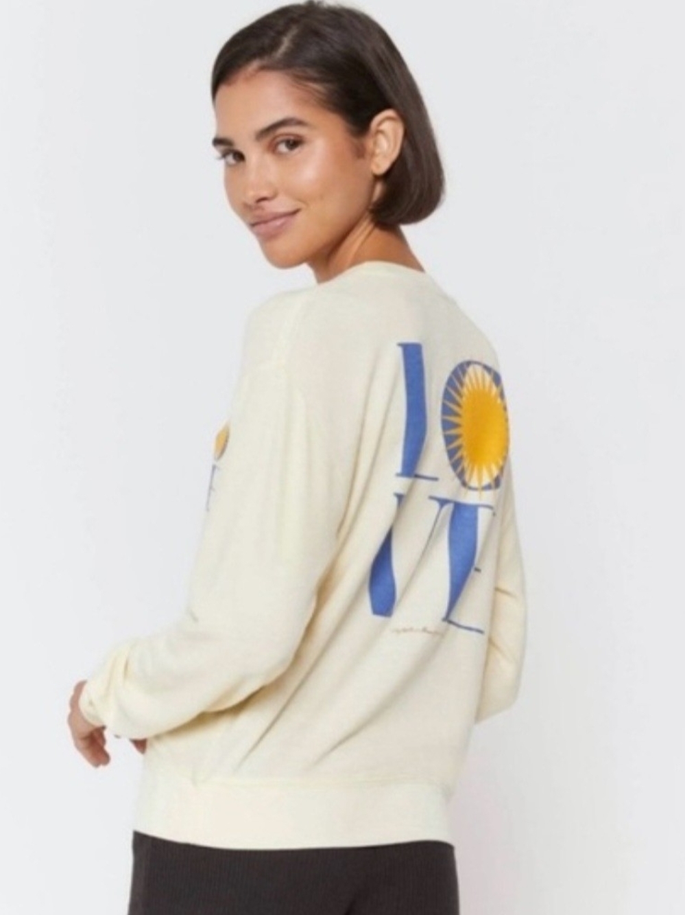 Spiritual Gangster Savasana Love Crewneck Sweatshirt Size Medium